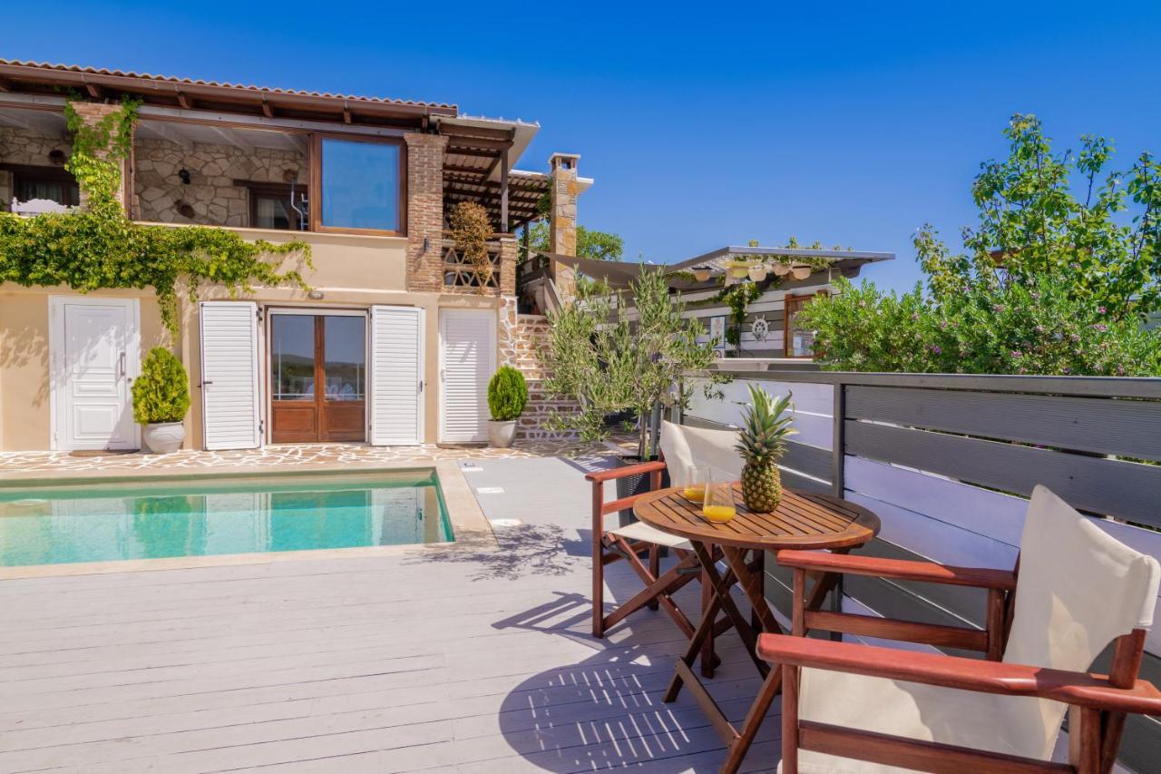 Villa Tramonto With Private Heated Pool, By Zantewize Volímai Exterior foto